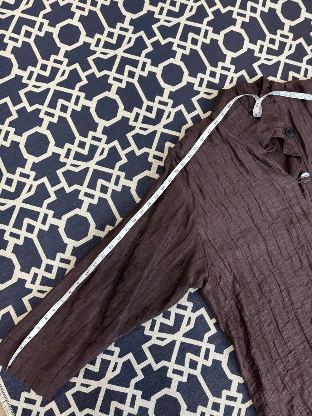 Eskandar Button Front Oversized Linen Shirt - Picture 11 of 14